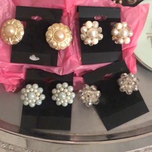 Vintage 80s clip-on earrings